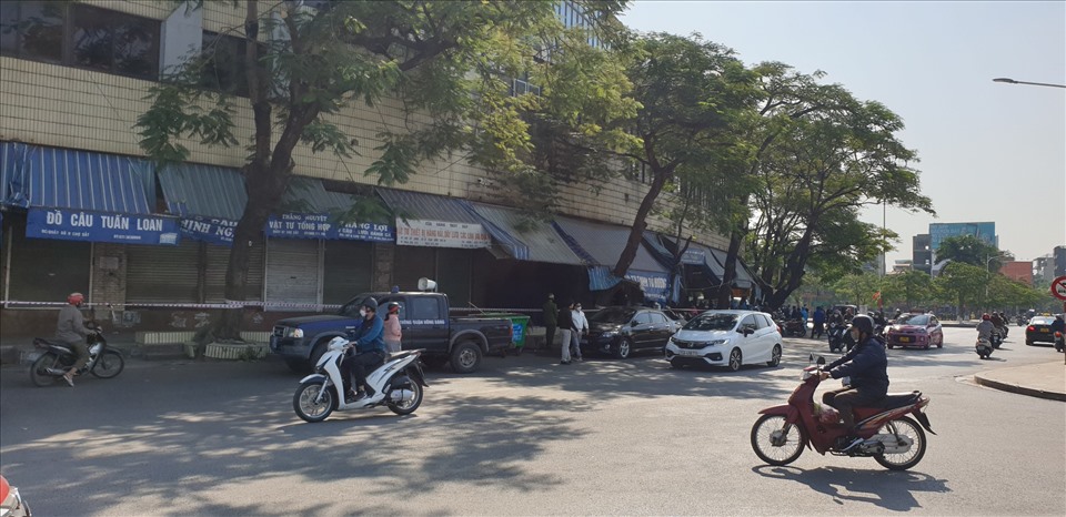 Hải Phòng phong toả chợ Sắt liên quan đến chùm gần 80 ca dương tính. Ảnh: CTV