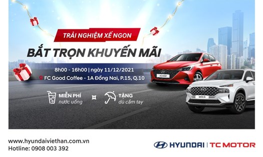 Hyundai Việt Hàn tổ chức chương trình lái thử xe ngày 11.12.