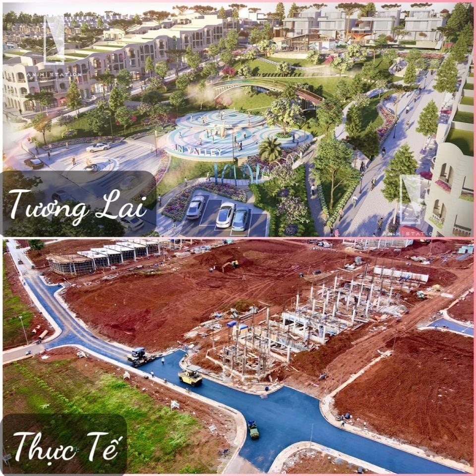 Vẽ dự án biệt thự nghỉ dưỡng Sun Valley rồi phân lô bán nền. Ảnh: CC