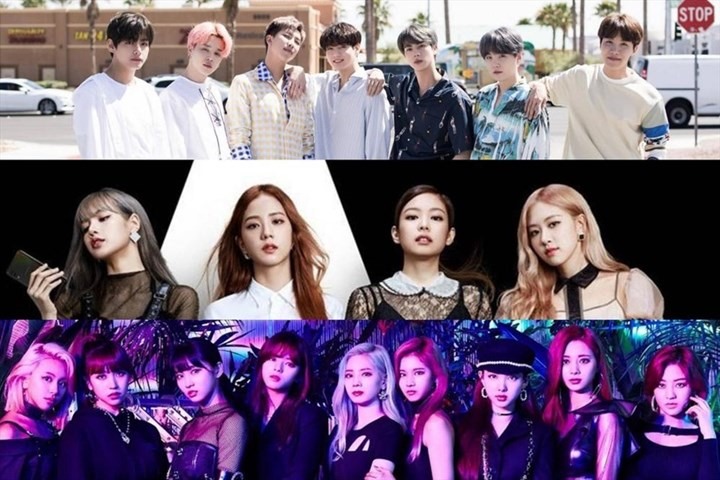 Blackpink để BTS, TWICE vượt xa trên bảng xếp hạng mới của Billboard. Ảnh: Xinhua.