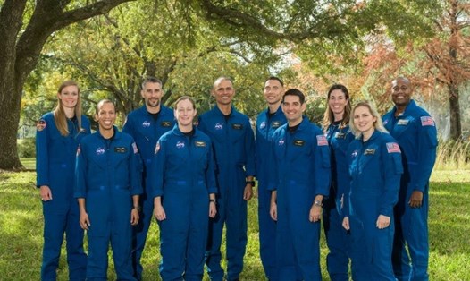 Hình ảnh những phi hành gia tương lai của NASA. Ảnh: AFP