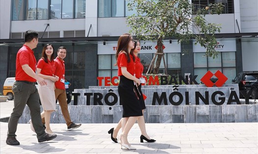 Tháng 10.2021, Techcombank là ngân hàng thương mại cổ phần tư nhân duy nhất có tên trong “Top 10 thương hiệu mạnh Việt Nam 2021”. Ảnh: Techcombank