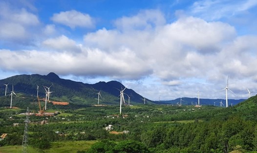 Dự án điện gió tại tỉnh Quảng Trị. Ảnh: HT.
