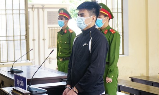 Nguyễn Tấn Trung tại Tòa án nhân dân tỉnh Quảng Nam. Ảnh: Hoàn Nhân