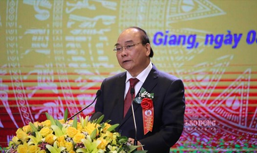Chủ tịch nước Nguyễn Xuân Phúc phát biểu tại lễ kỷ niệm.