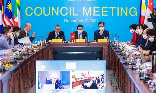 Văn phòng LĐTT Đông Nam Á (SEAGF) đã phối hợp cùng Ủy ban Olympic Việt Nam tổ chức Hội nghị Hội đồng SEAGF theo hình thức trực tuyến. Ảnh: TCTDTT