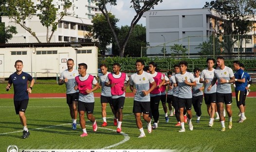 Tuyển Malaysia hào hứng chuẩn bị cho trận đấu thứ 2 tại AFF Cup 2020 gặp tuyển Lào vào ngày 9.12. Ảnh: FAM