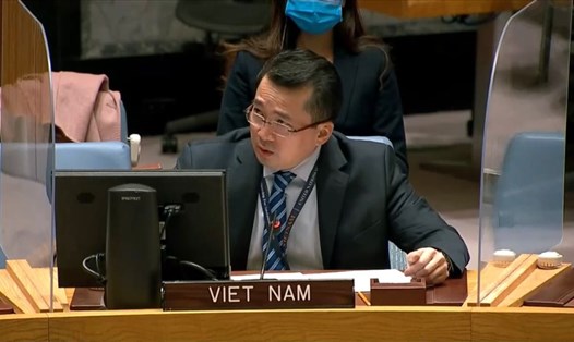 Đại sứ Phạm Hải Anh, Đại biện lâm thời của Việt Nam tại Liên Hợp Quốc. Ảnh: Twitter Vietnam at UN