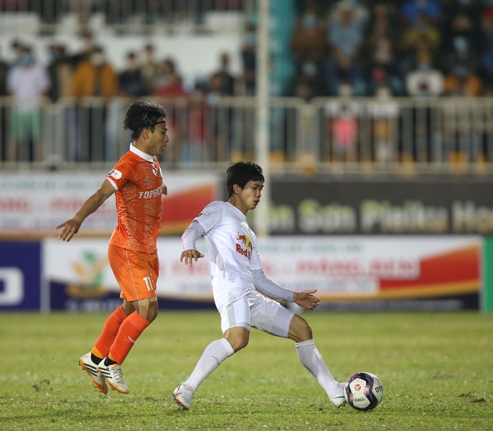 Hoàng Anh Gia Lai sẽ gặp Bình Định tại Cúp Hoàng đế Quang Trung 2022. Ảnh: VPF