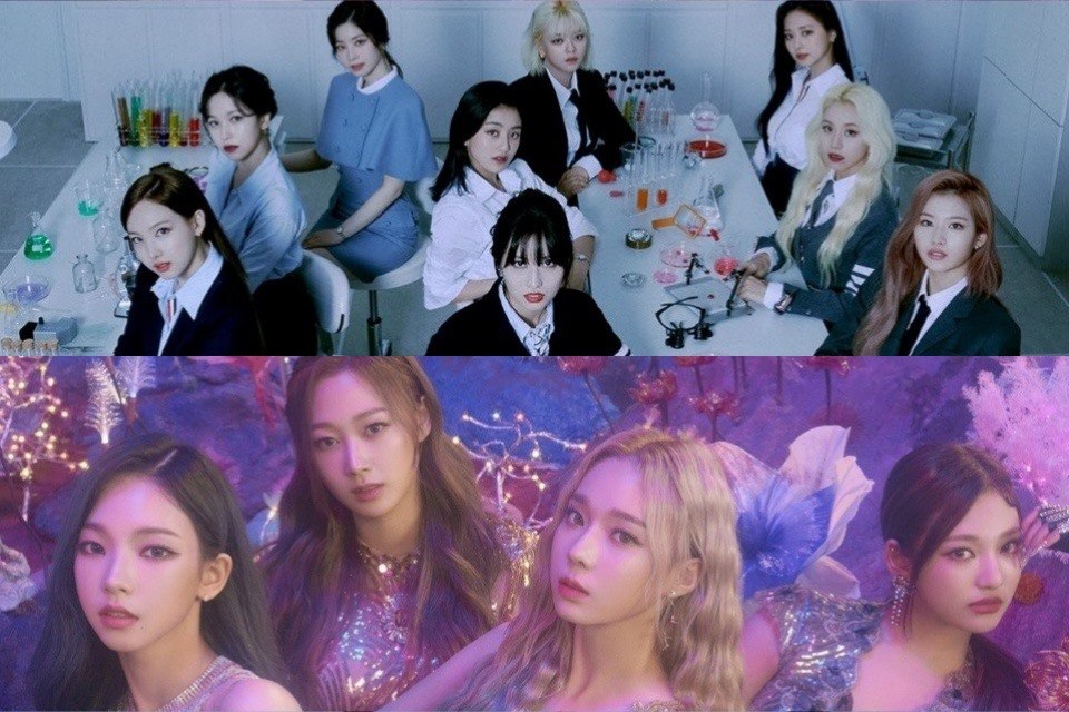 TWICE - aespa có thứ hạng cao trên bảng xếp hạng Billboard. Ảnh: Poster. TWICE - aespa có thứ hạng cao trên bảng xếp hạng Billboard. Ảnh: Poster.