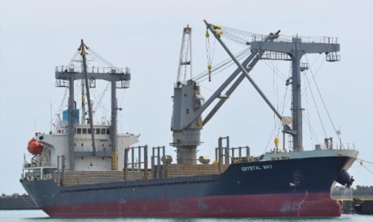 Tàu Huoei Crystal chở theo 18 thuyền viên Việt Nam bị chìm tại vùng biển giáp ranh Nhật Bản, Hàn Quốc và Triều Tiên. Ảnh: Vesseltracker.com