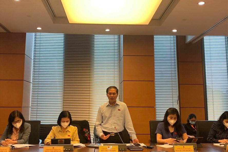 Bộ trưởng Bộ Ngoại giao Bùi Thanh Sơn. Ảnh Thuỳ An