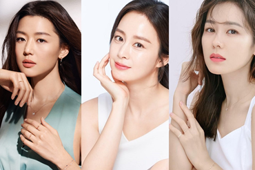 Những nữ diễn viên Hàn Quốc có vẻ đẹp vượt thời gian. Đồ hoạ: Minh Hằng