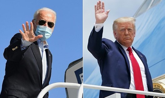 Tổng thống Joe Biden và cựu Tổng thống Donald Trump. Ảnh: AFP