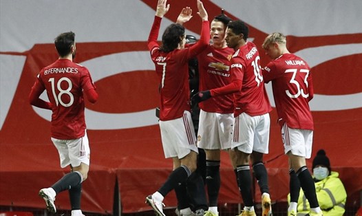 Man United thắng trận thứ 9 liên tiếp trên sân nhà Old Trafford trong khuôn khổ FA Cup. Ảnh: AFP