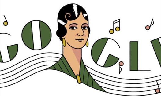 Maria Grever được Google Doodle tôn vinh hôm nay. Ảnh: Google Doodle.