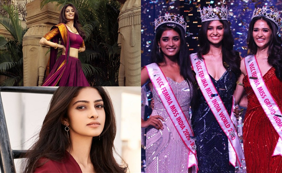 Nhan sắc của Tân Hoa hậu Ấn Độ 2020. Ảnh: Instagram NV.