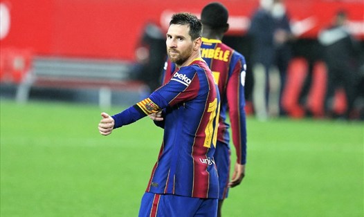 Lionel Messi đã gửi tới Paris Saint Germain một lời tuyên chiến. Ảnh: Sport Onet