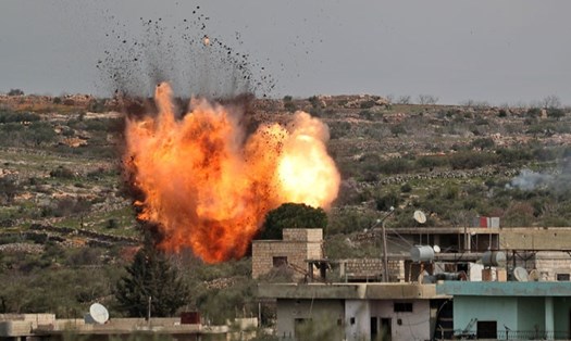 Một cuộc không kích của Israel vào Syria. Ảnh: AFP
