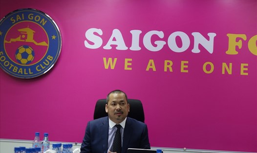 Ông Trần Hòa Bình - Chủ tịch câu lạc bộ Sài Gòn công bố một loạt kế hoạch tham vọng trong năm 2021.