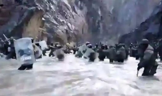 Trung Quốc công bố đoạn video về vụ đụng độ biên giới với Ấn Độ tháng 6.2020. Ảnh chụp màn hình.