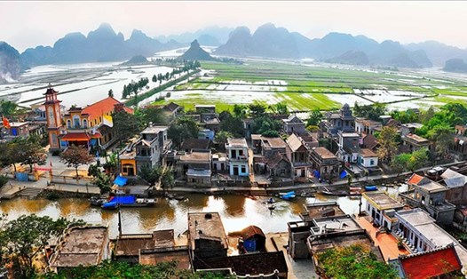 Khu du lịch Kênh Gà - Vân Trình có tổng diện tích đất tự nhiên khu vực lập quy hoạch là 1.984ha. Ảnh: NT
