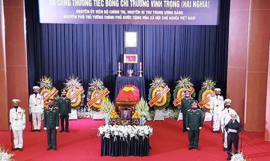 Lễ Truy điệu nguyên Phó Thủ tướng Trương Vĩnh Trọng. Ảnh: PV baodongkhoi