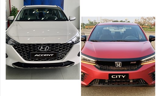 So sánh Hyundai Accent 2021 và Honda City 2021.
