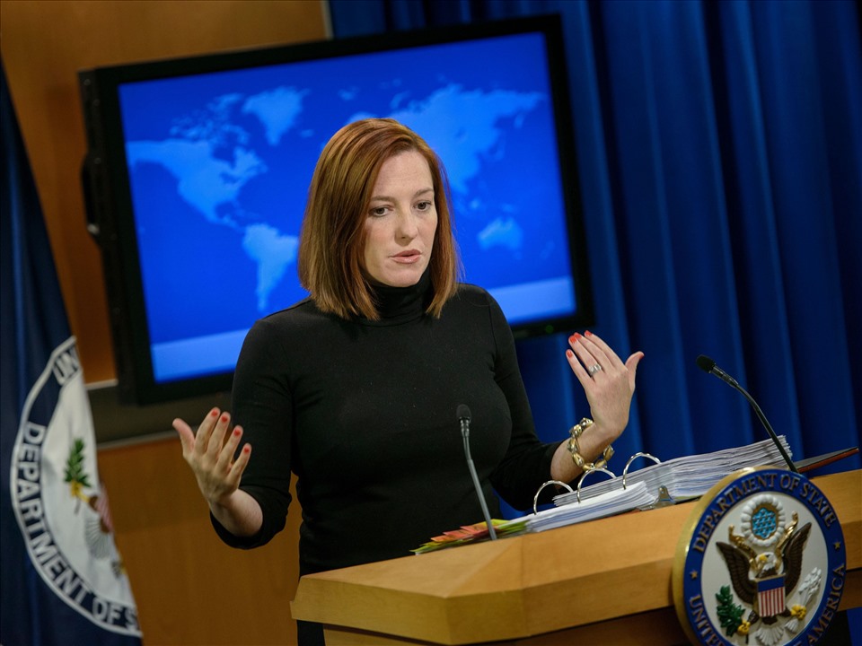 Thư ký báo chí Nhà Trắng Jen Psaki. Ảnh: AFP