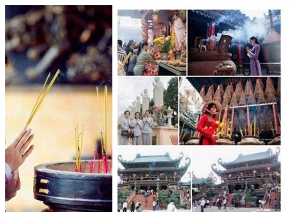 Đi chùa online đang là xu hướng thời COVID-19. Ảnh: V.V