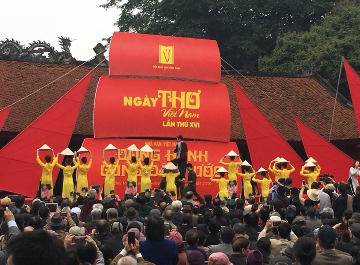 "Ngày thơ Việt Nam" buộc phải dừng tổ chức 2 năm liên tiếp bởi ảnh hưởng của dịch bệnh COVID-19. Ảnh: LĐ