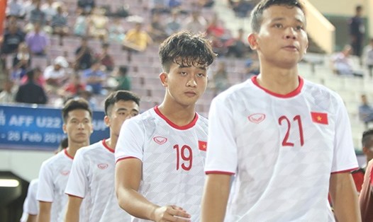 Trần Danh Trung (số 19) thuộc biên chế câu lạc bộ Viettel từng thi đấu trong màu áo U19 và U23 Việt Nam đang được Ryukyu FC quan tâm. Ảnh: CT