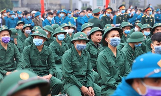 Hình ảnh lễ giao nhận quân năm 2020 tại thành phố Hà Nội. Ảnh LDO