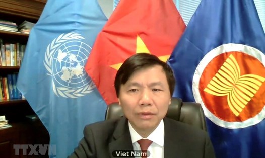 Đại sứ Đặng Đình Quý - Trưởng Phái đoàn đại diện thường trực Việt Nam tại Liên Hợp Quốc ở New York, Mỹ. Ảnh: TTXVN