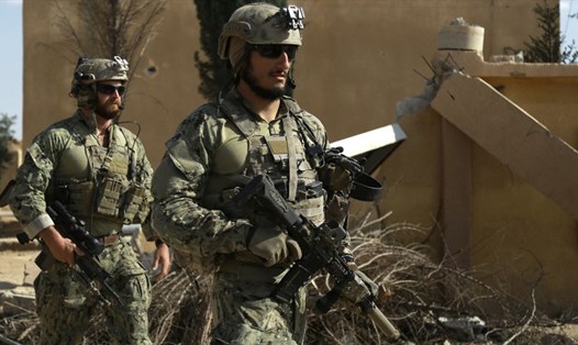 Lực lượng Mỹ ở Syria. Ảnh: AFP