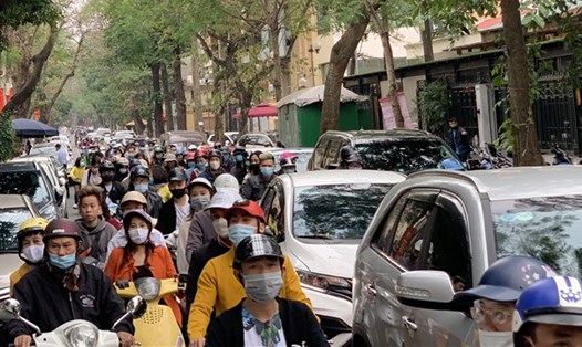 Phân khu nội dộ sẽ giảm ùn tắc ở Hà Nội. Ảnh: TV