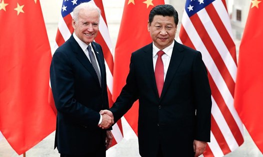 Chủ tịch Tập Cận Bình tiếp ông Joe Biden khi còn là Phó Tổng thống Mỹ tại Bắc Kinh. Ảnh: AFP
