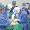 Một ca phẫu thuật ở Bệnh viện Phụ sản Hà Nội. Ảnh: BVCC