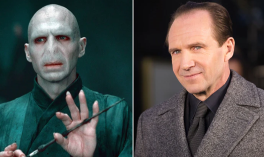 Ralph Fiennes với vai diễn phản diện “chúa tể Voldemort” trong bộ phim "Harry Porter". Ảnh nguồn: Xinhua.