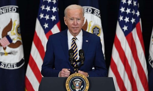Tổng thống Joe Biden công bố chính sách đối ngoại mới của Mỹ hôm 4.2. Ảnh: AFP