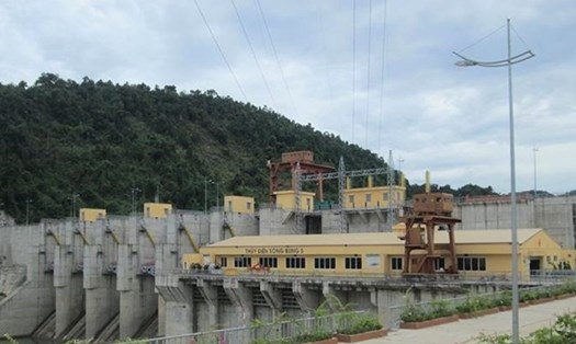 Nhà máy Thủy điện Sông Bung 5. Ảnh: LD
