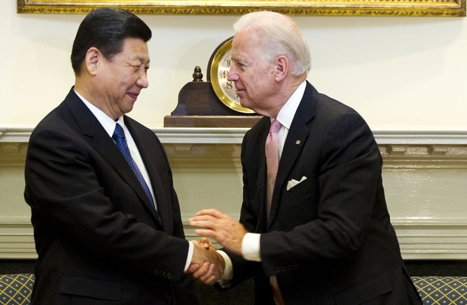 Ông Joe Biden và ông Tập Cận Bình trong một lần gặp mặt. Ảnh: AFP