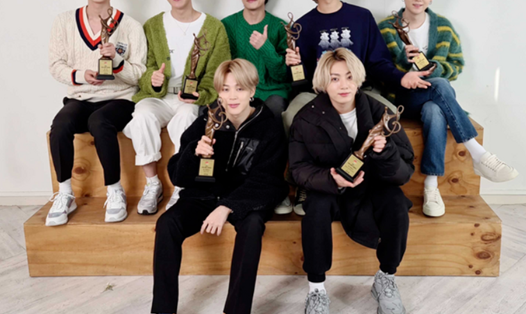 BTS tiếp tục dành giải thưởng danh giá nhất tại “Korean Music Awards” lần thứ 18. Ảnh nguồn: Xinhua.