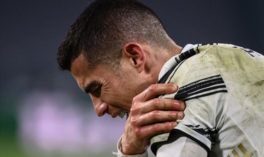 Cristiano Ronaldo rất thất vọng với thất bại của Juventus tại đấu trường Châu Âu. Ảnh: UEFA