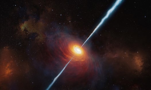 Giới thiên văn học phát hiện hố đen siêu lớn cách 13 tỉ năm ánh sáng. Ảnh minh họa: Live Science