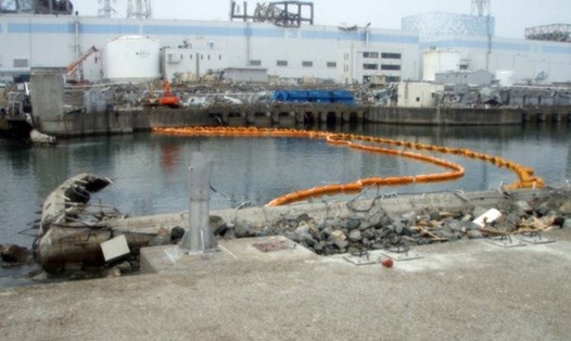 Nhà máy Fukushima bị phá hủy sau thảm họa. Ảnh: AFP.