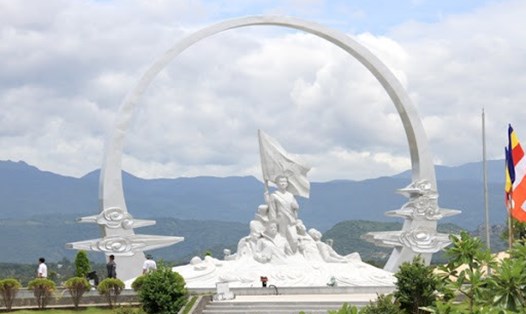 Khu tưởng niệm chiến sĩ Gạc Ma tại Cam Lâm (tỉnh Khánh Hoà). Ảnh: M.T