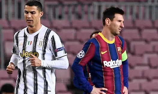 Sau 16 năm, vòng tứ kết Champions League mới vắng bóng cả Cristiano Ronaldo và Lionel Messi. Ảnh: AFP