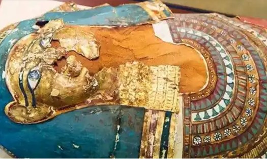 Xác ướp Ai Cập 2.500 năm tuổi ở bảo tàng Ấn Độ. Ảnh: Bảo tàng nhà nước Ấn Độ
