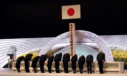 Ngày 11.3, Nhật Bản tưởng niệm 10 năm thảm hoạ động đất, sóng thần 2011. Ảnh: AFP
